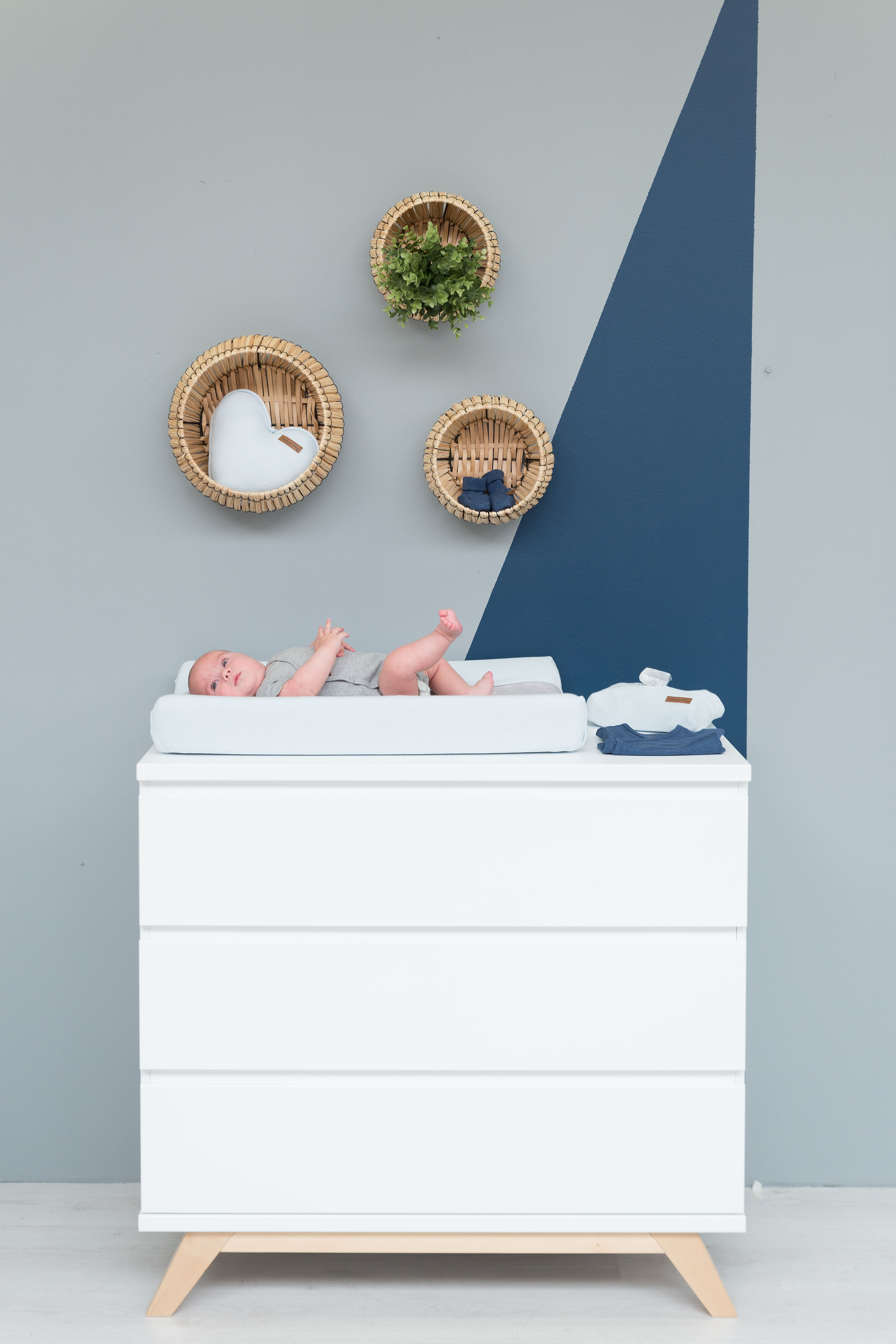 Housse matelas à langer Babys Only 45x70 vert - Baby's Only
