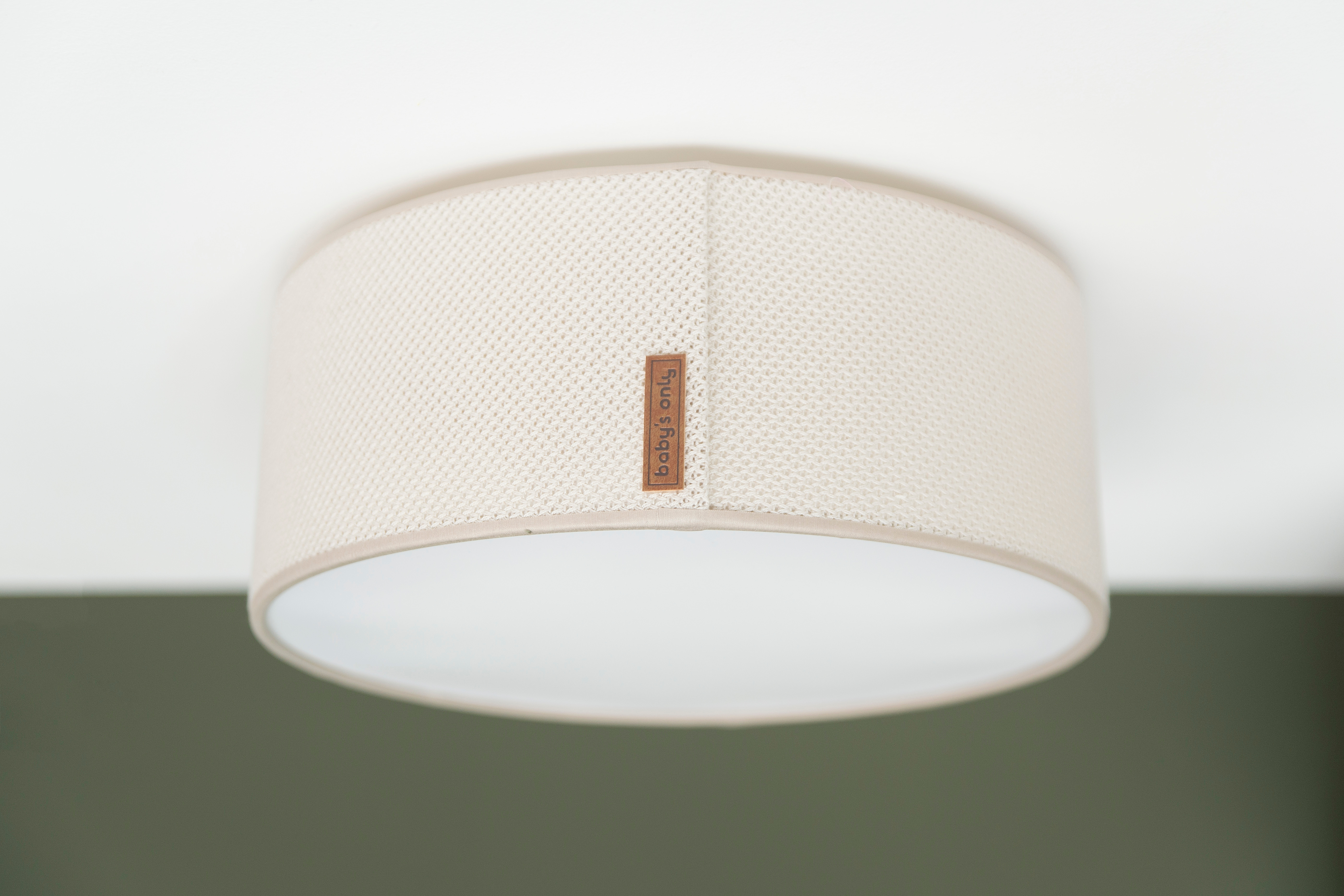 Lampe de plafond Classic khaki - Ø35 cm